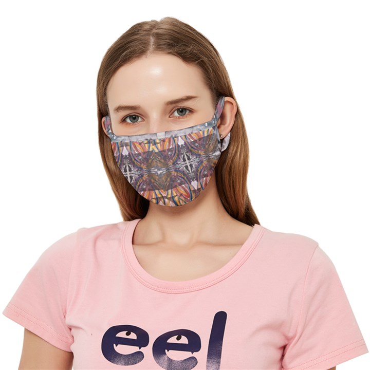 Mixed media symmetry Crease Cloth Face Mask (Adult)