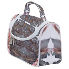 Painted Symmetry Satchel Handbag by kaleidomarblingart