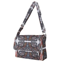 Painted Symmetry Full Print Messenger Bag (s) by kaleidomarblingart