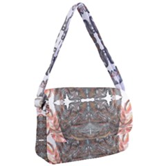 Painted Symmetry Courier Bag by kaleidomarblingart