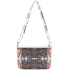 Painted Symmetry Double Gusset Crossbody Bag by kaleidomarblingart