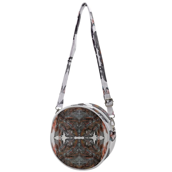 Painted symmetry Crossbody Circle Bag