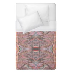 Orange Intricate Duvet Cover (single Size) by kaleidomarblingart