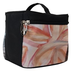 Painted Petals Make Up Travel Bag (small) by kaleidomarblingart