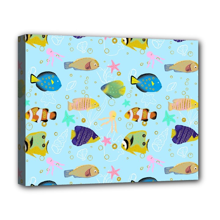 Underwater World Deluxe Canvas 20  x 16  (Stretched)