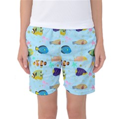 Underwater World Women s Basketball Shorts by SychEva