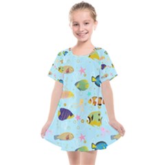 Underwater World Kids  Smock Dress by SychEva