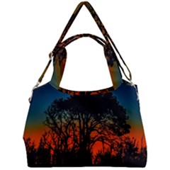 Sunset Colorful Nature Scene Double Compartment Shoulder Bag