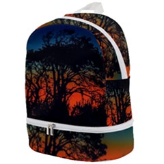 Sunset Colorful Nature Scene Zip Bottom Backpack