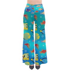 Cheerful And Bright Fish Swim In The Water So Vintage Palazzo Pants by SychEva