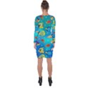 Cheerful And Bright Fish Swim In The Water Asymmetric Cut-Out Shift Dress View2