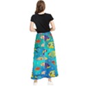 Cheerful And Bright Fish Swim In The Water Maxi Chiffon Skirt View2