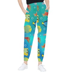 Cheerful And Bright Fish Swim In The Water Tapered Pants by SychEva