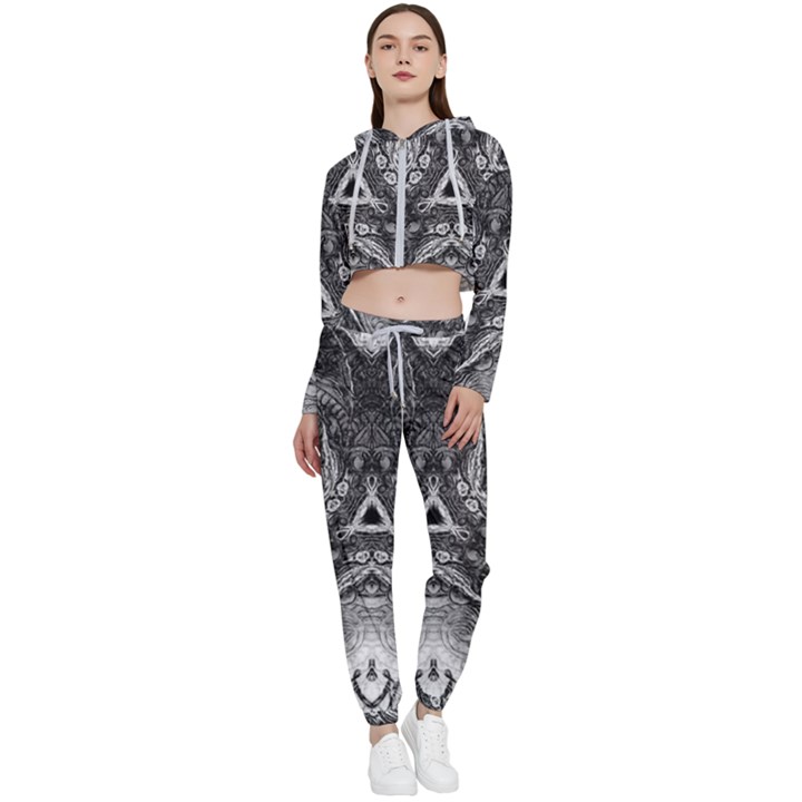 Boho Biohazard Cropped Zip Up Lounge Set