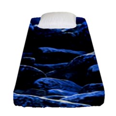 Big Rocks Illuminated By Sunlight Print Fitted Sheet (single Size) by dflcprintsclothing