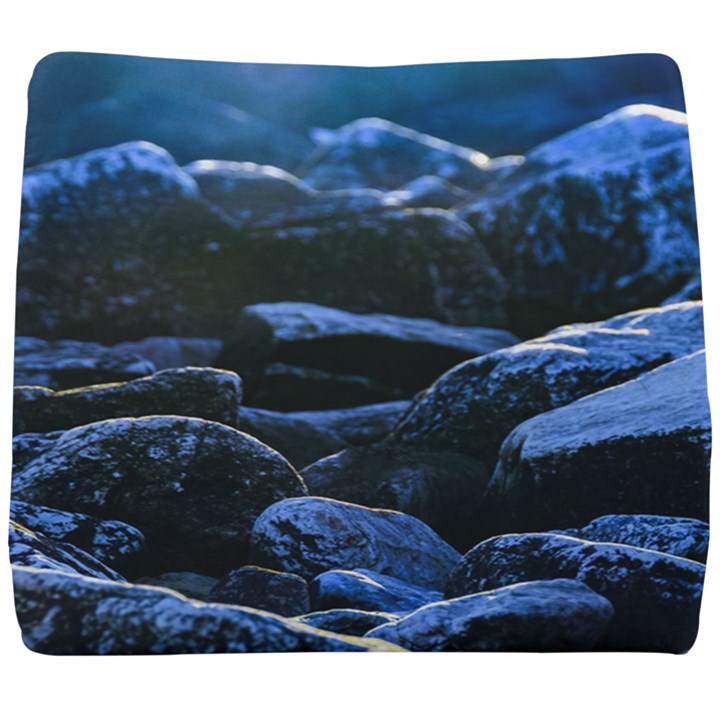 Big Rocks Illuminated By Sunlight Print Seat Cushion