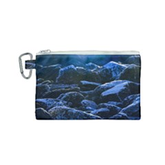 Big Rocks Illuminated By Sunlight Print Canvas Cosmetic Bag (small) by dflcprintsclothing