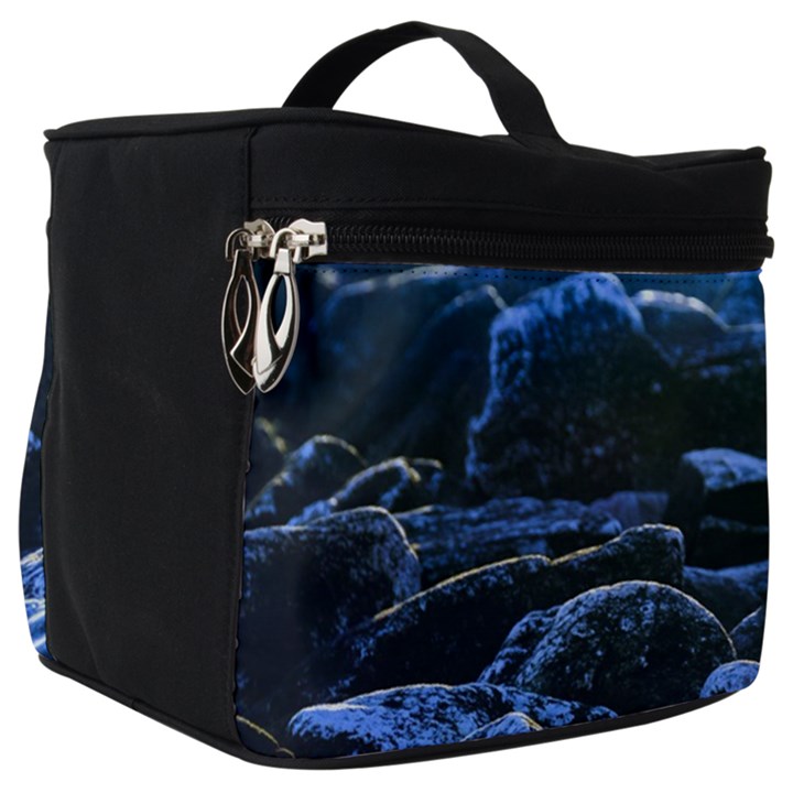 Big Rocks Illuminated By Sunlight Print Make Up Travel Bag (Big)