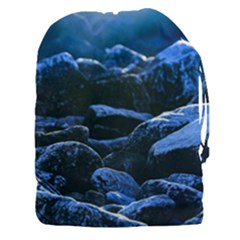 Big Rocks Illuminated By Sunlight Print Drawstring Pouch (3xl) by dflcprintsclothing