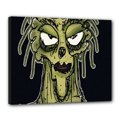 Ugly Monster Portrait Drawing Canvas 20  X 16  (stretched)