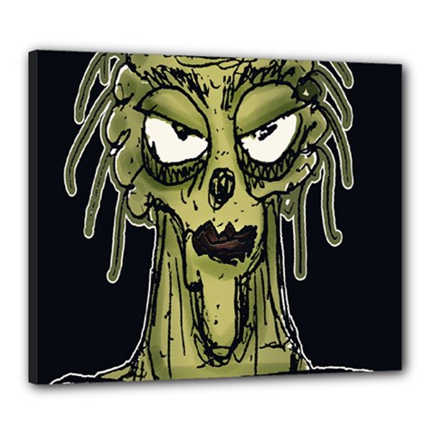 Ugly Monster Portrait Drawing Canvas 24  X 20  (stretched) by dflcprintsclothing