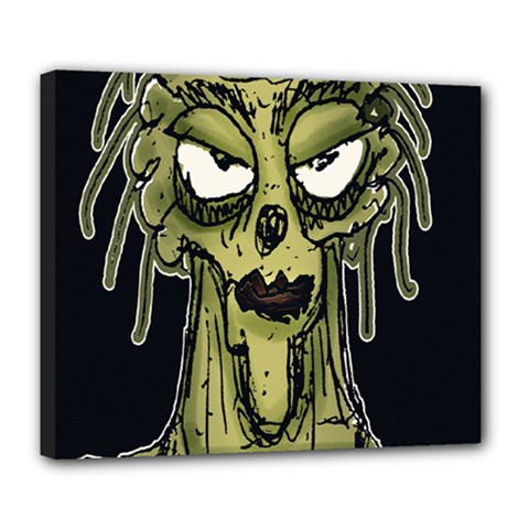 Ugly Monster Portrait Drawing Deluxe Canvas 24  X 20  (stretched) by dflcprintsclothing