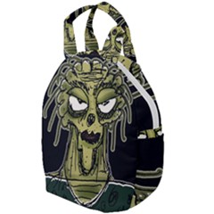 Ugly Monster Portrait Drawing Travel Backpacks by dflcprintsclothing