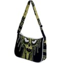 Ugly Monster Portrait Drawing Zip Up Shoulder Bag View2