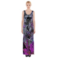 Lo-fi Hyperactivity Thigh Split Maxi Dress by MRNStudios