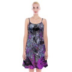 Lo-fi Hyperactivity Spaghetti Strap Velvet Dress by MRNStudios