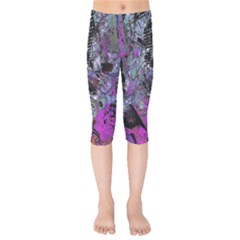 Lo-fi Hyperactivity Kids  Capri Leggings  by MRNStudios