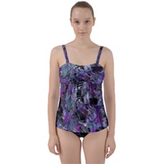 Lo-fi Hyperactivity Twist Front Tankini Set by MRNStudios