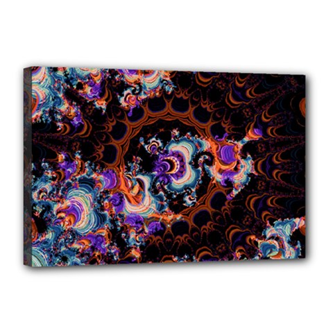 Viral Mandala Canvas 18  X 12  (stretched) by MRNStudios