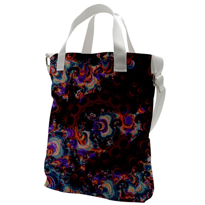 Viral Mandala Canvas Messenger Bag