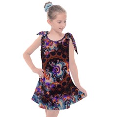 Viral Mandala Kids  Tie Up Tunic Dress by MRNStudios