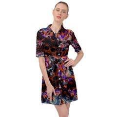 Viral Mandala Belted Shirt Dress by MRNStudios