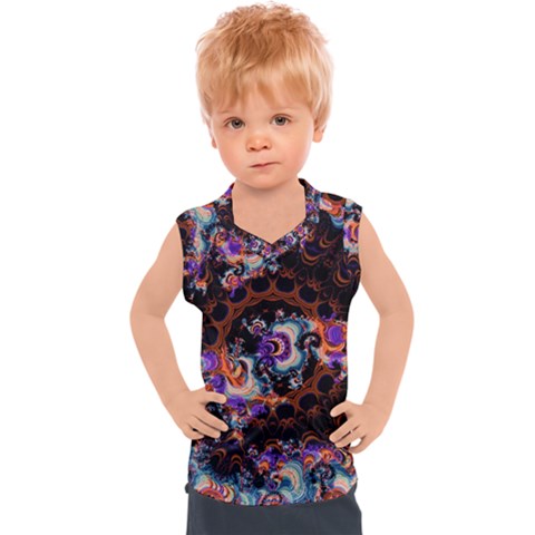 Viral Mandala Kids  Sport Tank Top by MRNStudios