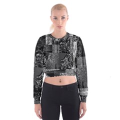 Frequencies Cropped Sweatshirt by MRNStudios