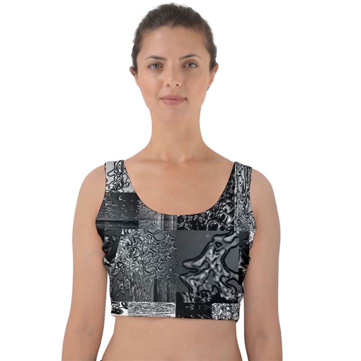 Frequencies Velvet Crop Top