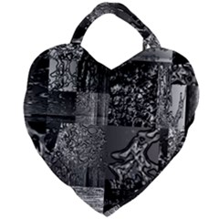 Frequencies Giant Heart Shaped Tote by MRNStudios