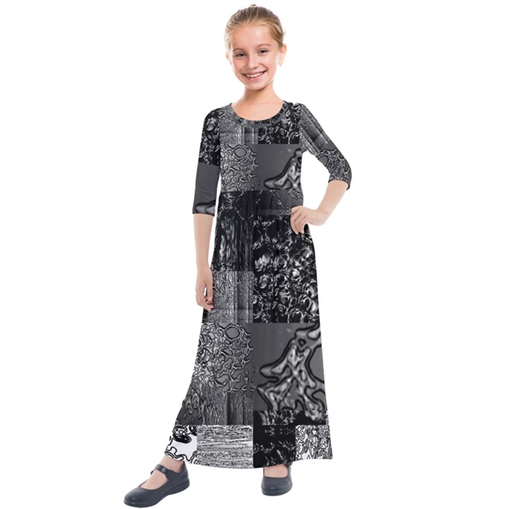 Frequencies Kids  Quarter Sleeve Maxi Dress