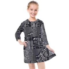 Frequencies Kids  Quarter Sleeve Shirt Dress by MRNStudios