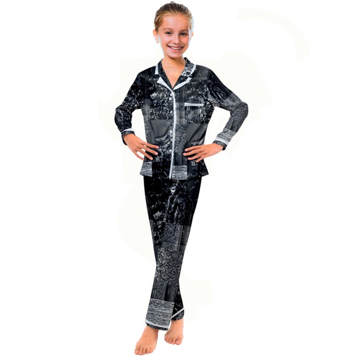 Frequencies Kid s Satin Long Sleeve Pajamas Set