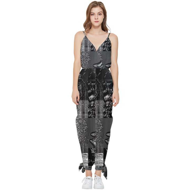 Frequencies Sleeveless Tie Ankle Jumpsuit