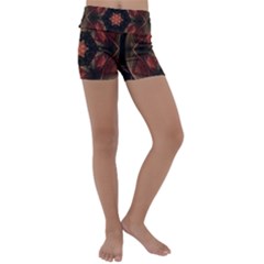 Mrn Medallion Kids  Lightweight Velour Yoga Shorts by MRNStudios