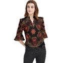 Mrn Medallion Loose Horn Sleeve Chiffon Blouse View1