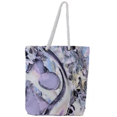 Landslide Baby Blue Full Print Rope Handle Tote (large) by MRNStudios