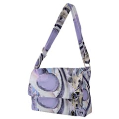 Landslide Baby Blue Full Print Messenger Bag (m) by MRNStudios