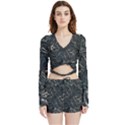 Slammer Velvet Wrap Crop Top and Shorts Set View1