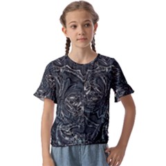 Slammer Kids  Cuff Sleeve Scrunch Bottom Tee